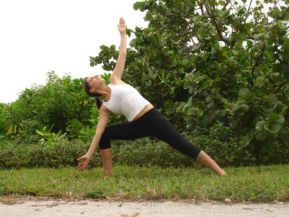 Young Woman Practicing Yoga Trikonasana Bikram Stock Photo 429708745 |  Shutterstock