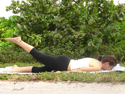Grasshopper Pose to energize body and mind! - Yes Yoga Be Well